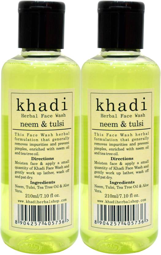 Khadi Herbal Neem Tulsi [ pack of 2] Face Wash Price in India, Buy