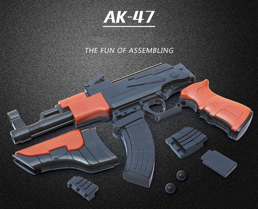 webby target shooting ak 47 self assemble toy gun