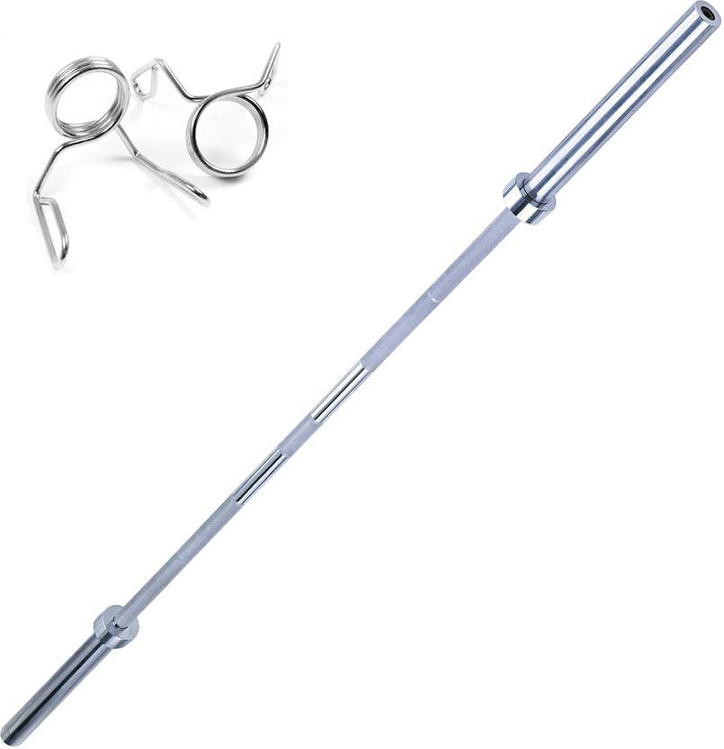 Gb Mm Olympic Rod With 2 Locks Multi Training Bar Silver Gb Mm Olympic Rod With 2 Locks Multi Training Bar Silver