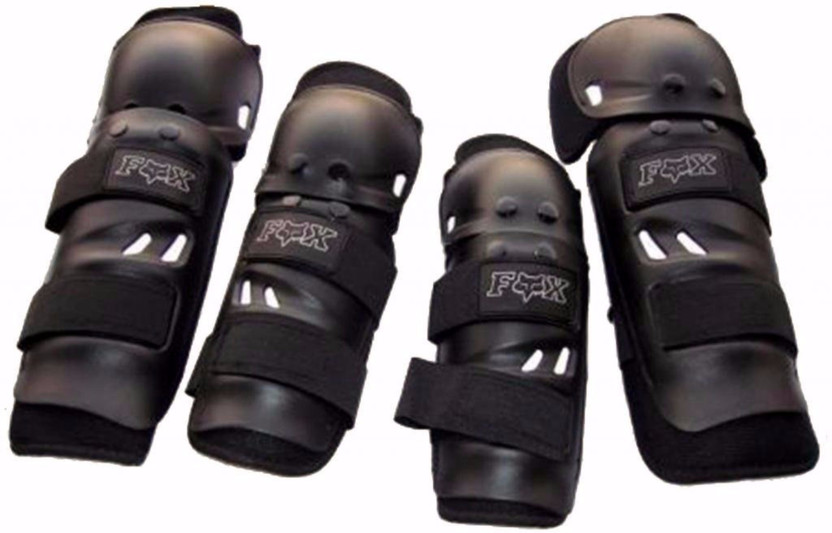 SANS Elbow Guard, Knee Guard M Black(Pack of 4)
