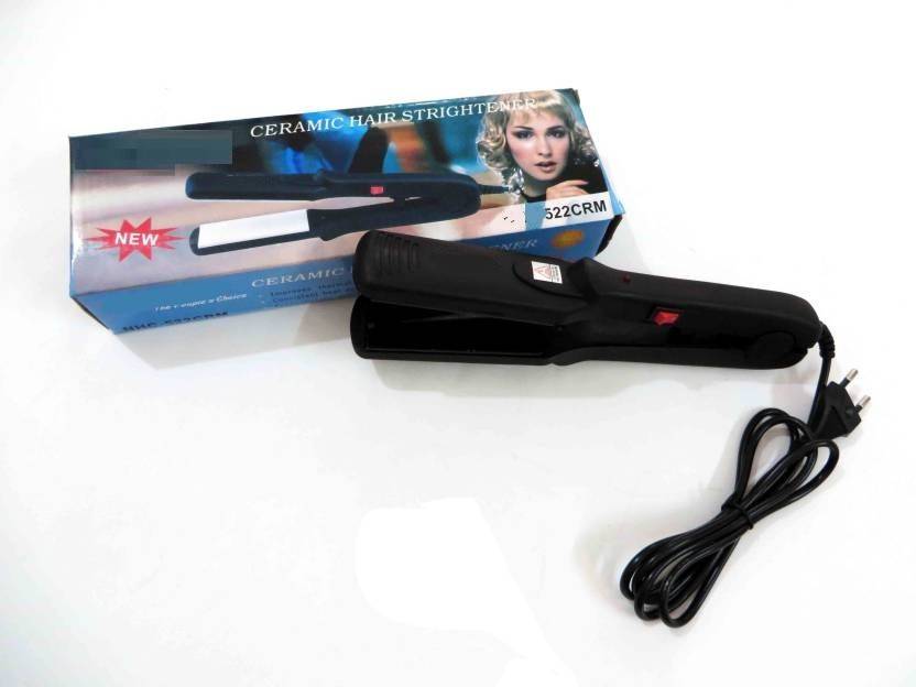 Wonder World ® PRO Porcelain Ceramic Straightening Iron ™ HQ 522 CRM Type 10 Hair Straightener Black