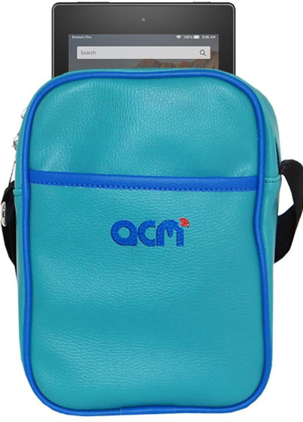 ACM Pouch for Kindle All New Fire Hd 8 Premium Shoulder Sling Bag(Blue, Cases with Holder, Artificial Leather, Pack of: 1)