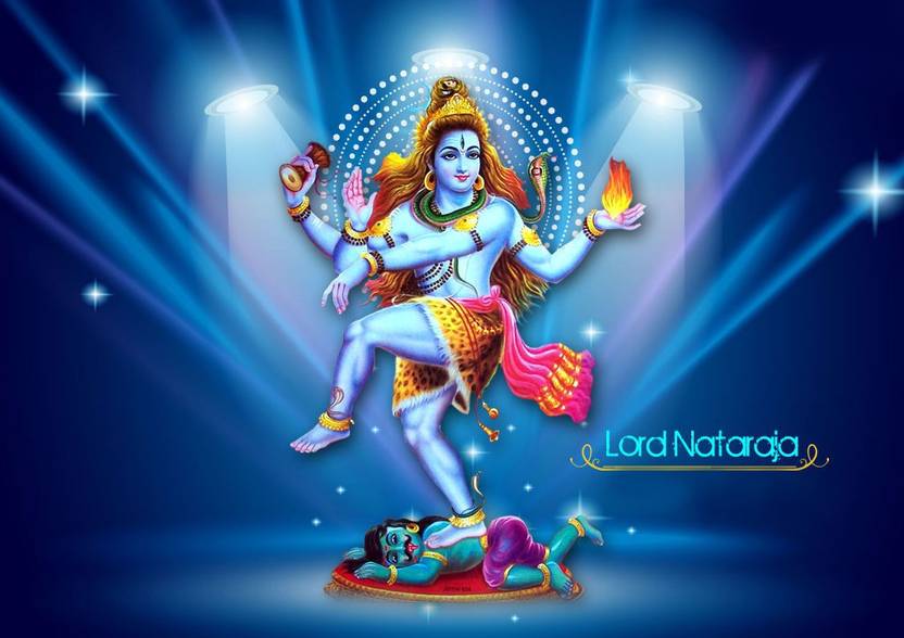 GOD'S LORD SHIVA NATRAJ ON FINE ART PAPER HD QUALITY WALLPAPER POSTER