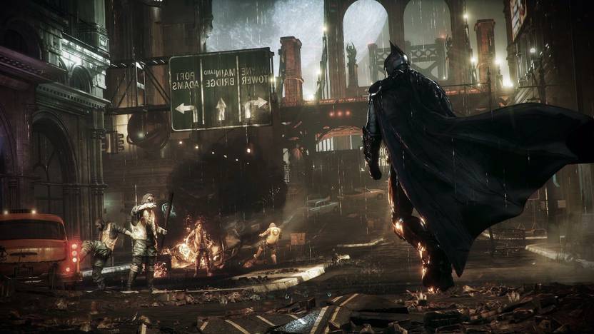 Akhuratha Wall Poster Batman Gotham City Batman Arkham