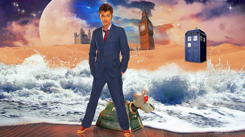 Akhuratha Wall Poster Doctor Who The Doctor Tardis David