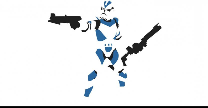 Akhuratha Wall Poster Star Wars Clone Trooper Minimalism