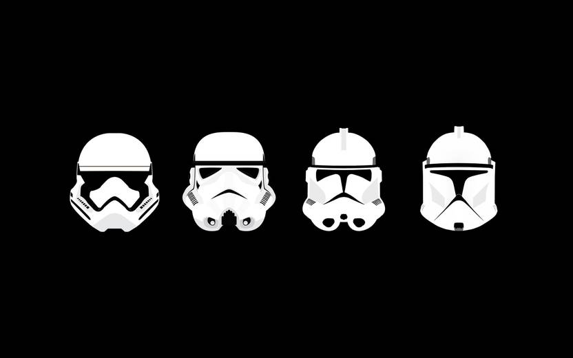 Akhuratha Wall Poster Minimalism Star Wars Clone Trooper