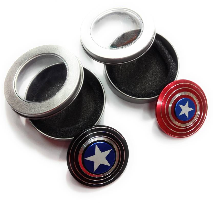 kausal kf The Anti-Anxiety 360 Spinner Fidget Toy Captain America Shield Helps Focusing Premium