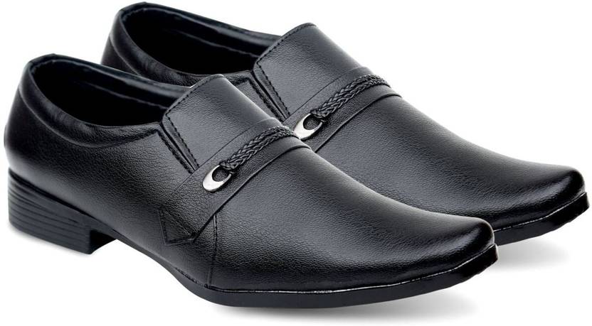 Axonza Men S Black Faux Leather 279 Slip On Office Wear Formal Shoes For Axonza Men S Black Faux Leather 279 Slip On Office Wear Formal Shoes For