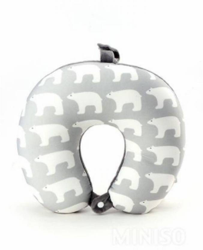 EShop24x7 MINISO Polar Bear U Shape Travel Office Bean Neck Pillow Grey Price In India 