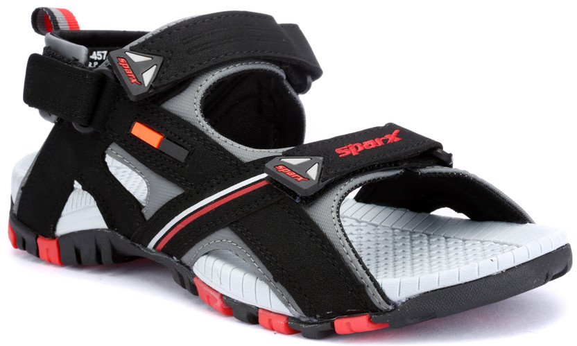 Sparx SS0457G Men Black, Red Sandals 