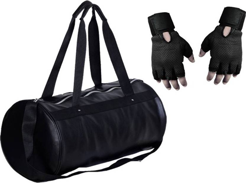 Hyper Adam Trendy Stylish Gym Bag And Glove With Wrist Support Combo Fitness Kit