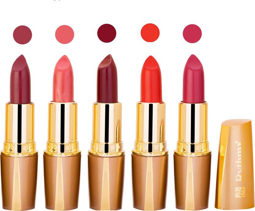 RYTHMX Lipstick Combo For Daily Wear Crème Matte 5 Lipstick Sets For
