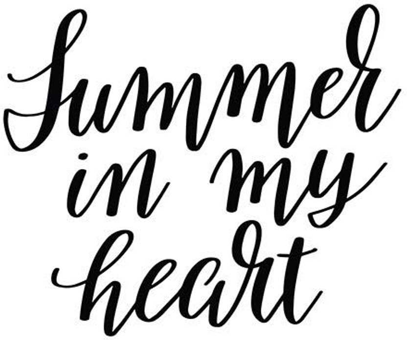 Posters Summer In My Heart Quote Printed Poster Funny