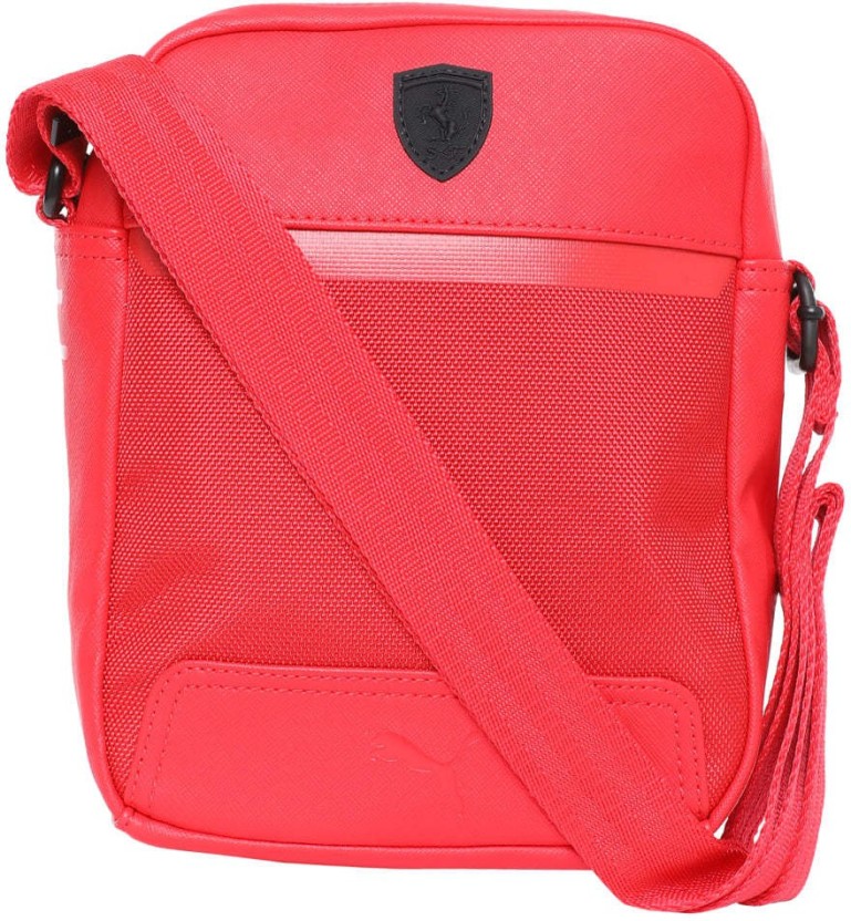 red puma messenger bag