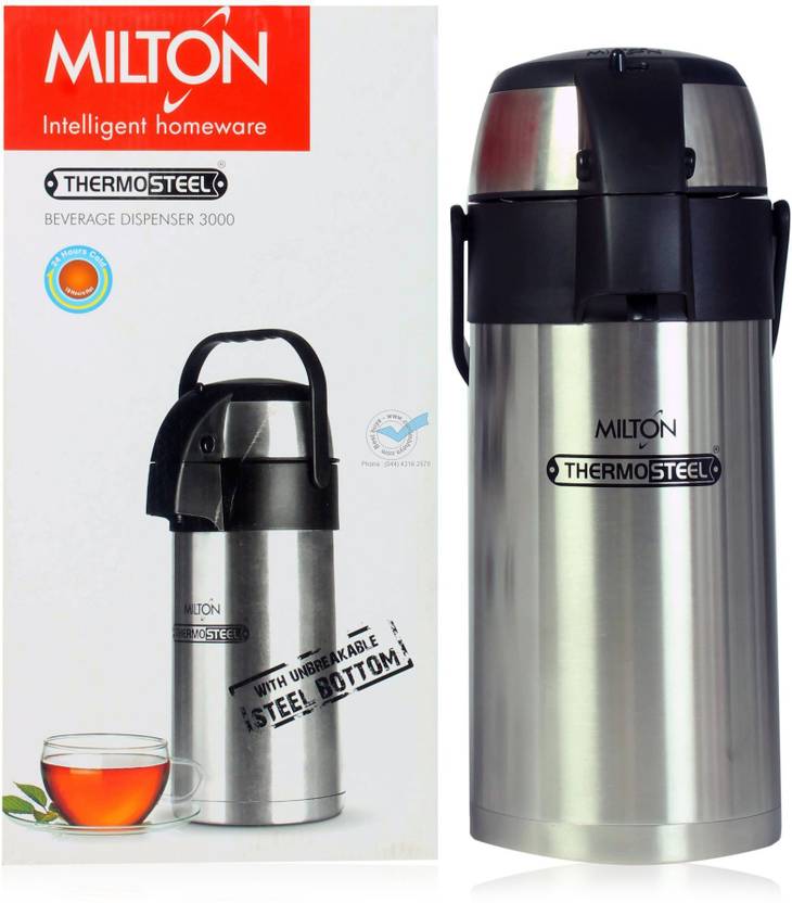 MILTON Thermosteel Beverage Dispenser 3000 ml Flask Buy MILTON