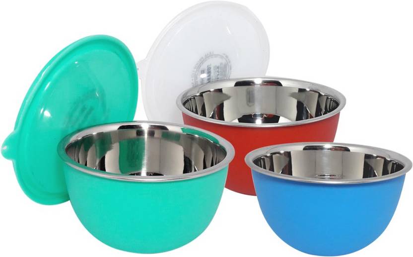 Bartan Hub Microwave Safe Bowl Set Of 3 Steel Plastic Bartan Hub Microwave Safe Bowl Set Of 3 Steel Plastic