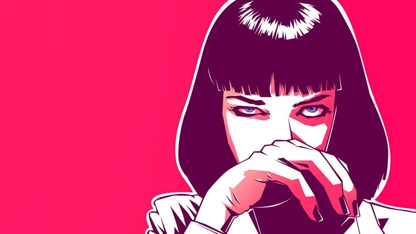 Aabhaas 0fan Art Mia Wallace Movies Pulp Fiction Quentin
