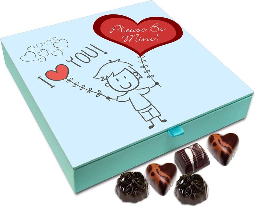 Chocholik Gift Box I Love You Please Be Mine Chocolate Box 9pc