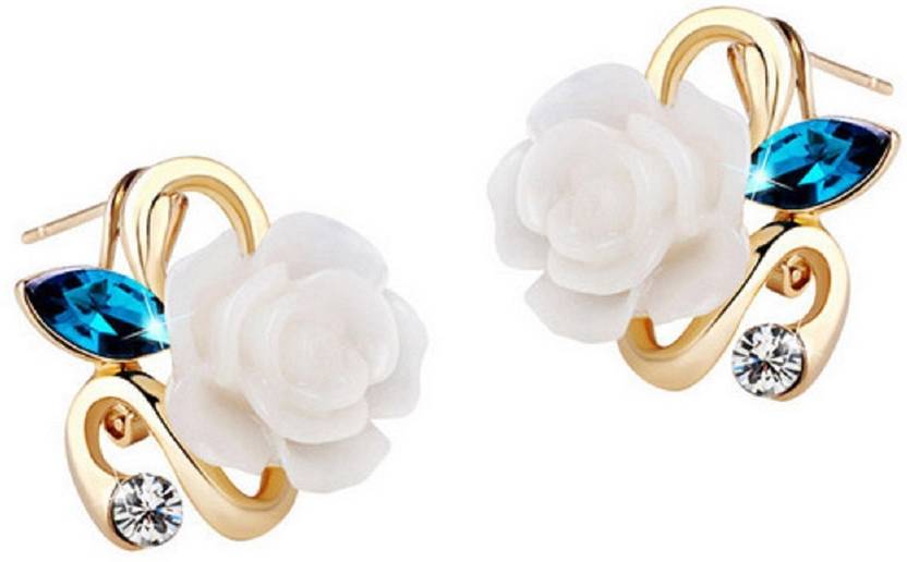 Flipkart Glitz Diva Fashion Jewellery Stylish Fancy Glitz Diva Fashion Jewellery Stylish Fancy Party Wear Tops Studs Shining Earrings For Women