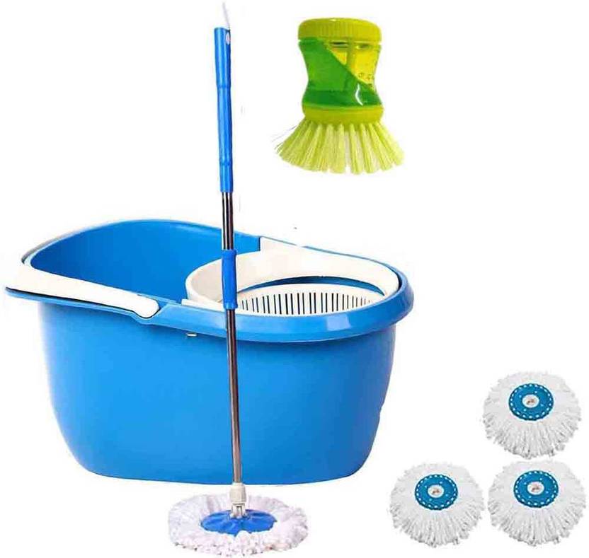 VMOP UNBREAKABLE BUCKET1084 Mop Set, Toilet Brush Price in India