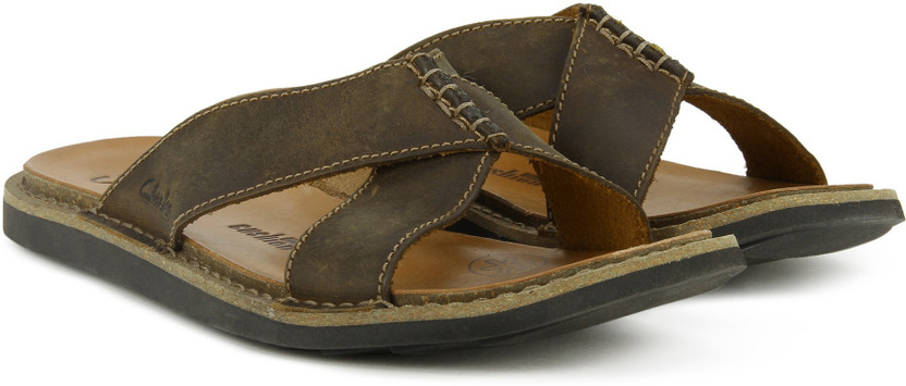 clarks women's spa leather flip flop