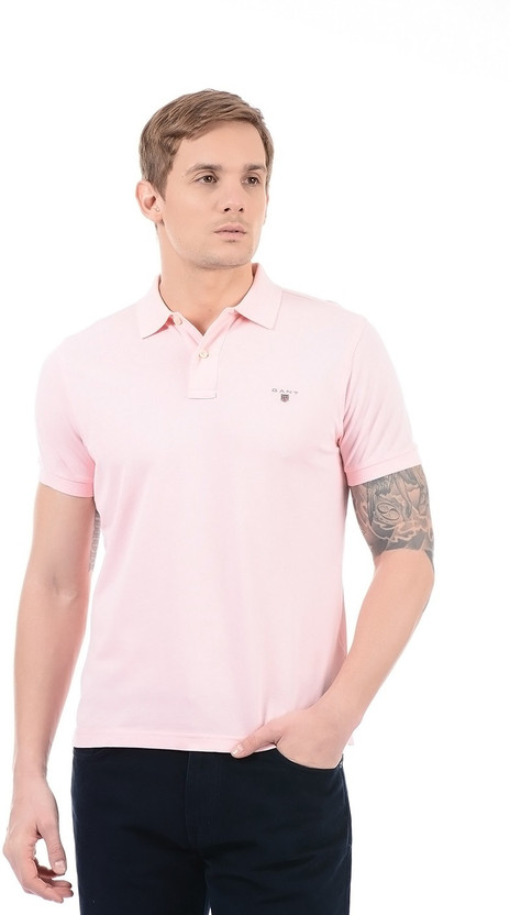 Pink gant polo shirt clearance