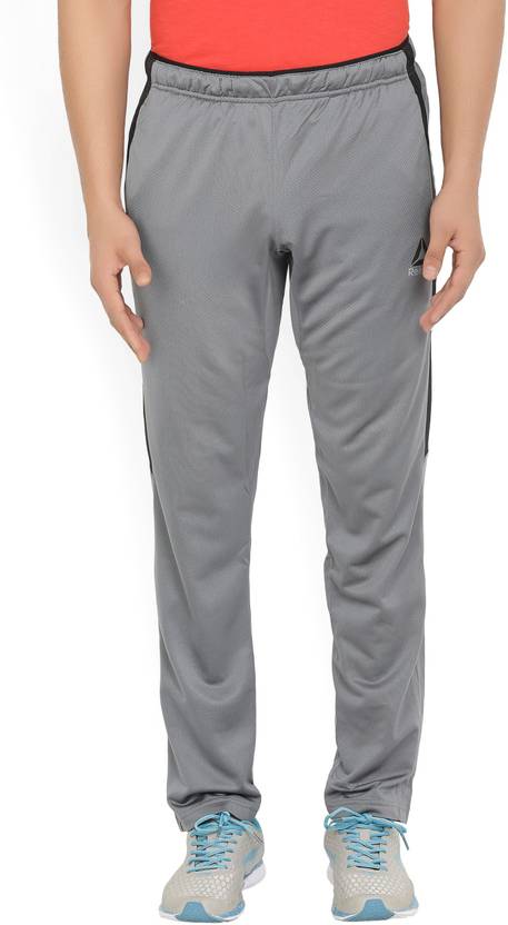 Reebok Solid Men's Grey Track Pants