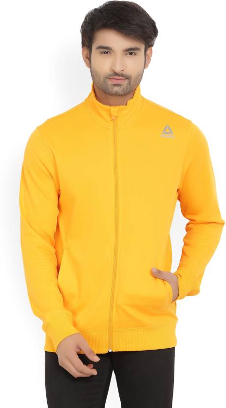 hemisferio cigarro jerarquía REEBOK Full Sleeve Solid Men Jacket - Buy Yellow REEBOK Full Sleeve Solid  Men Jacket Online at Best Prices in India | Flipkart.com