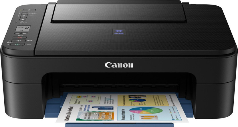 Canon PIXMA E3177 Multi-function WiFi Color Inkjet Printer (Borderless Printing)(Ink Cartridge)