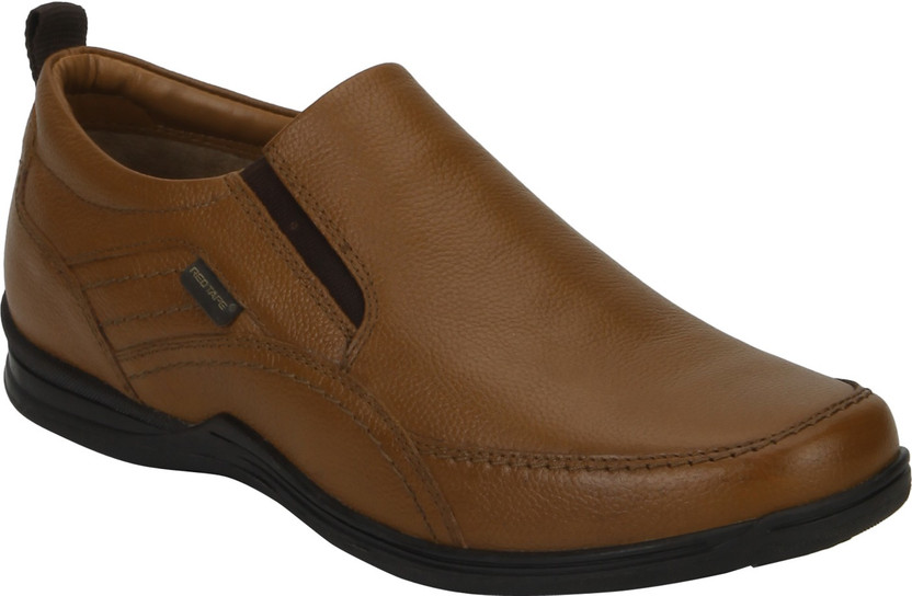 red tape slip on formal shoes