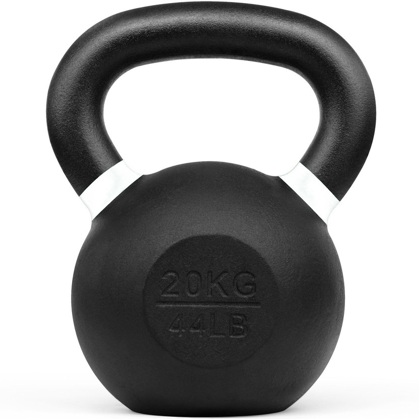 KOBO 20 Kg Cast Iron for Strength and Conditioning Black Kettlebell(20 kg)