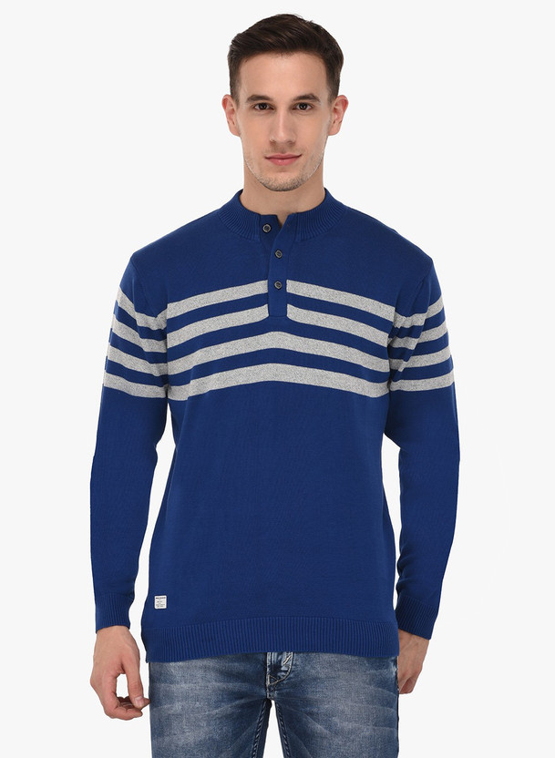 SPORTKING Striped Turtle Neck Casual 