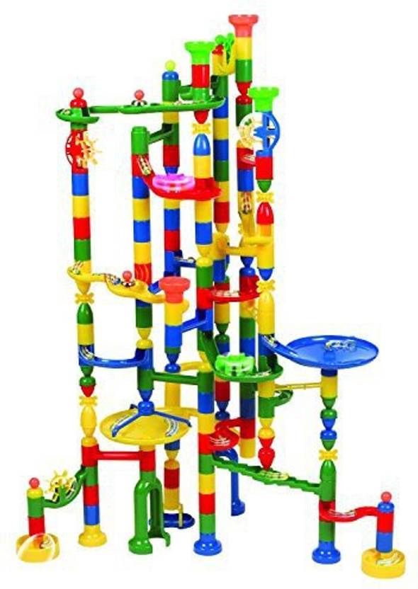 Edushape Marbulous Marble Run Sturdy Setups with Clear Stepbystep