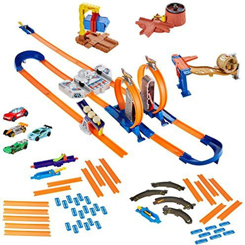 hot wheels race crate track builder