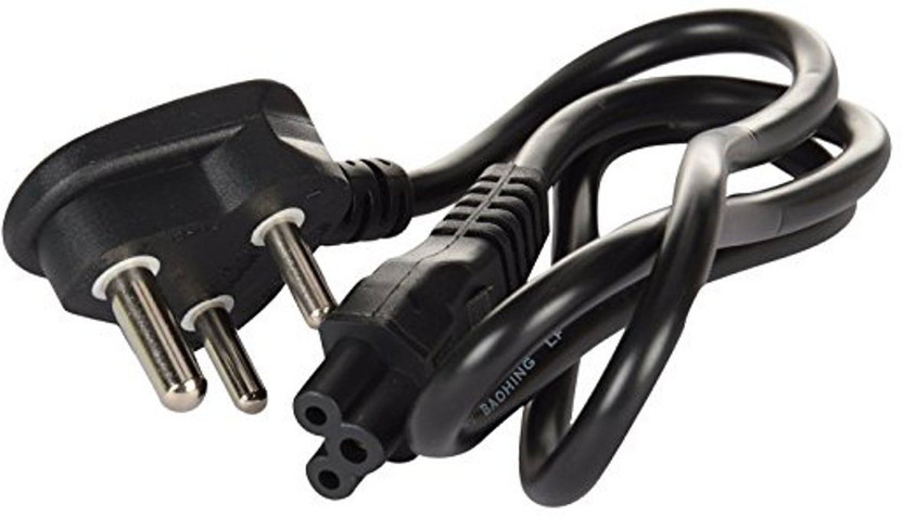 Three-Round-Pin Cord 3-Prong AC Plug Cable for Laptop Power Supply Wall Adapter