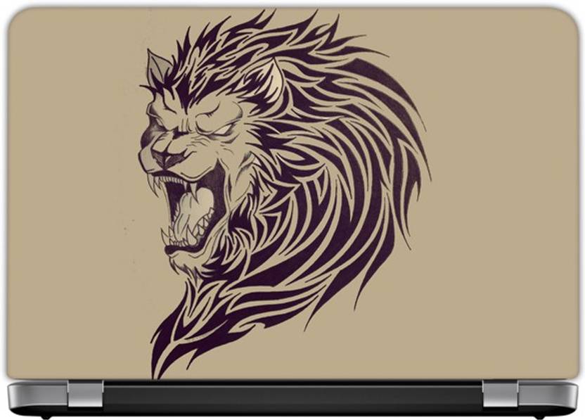 Elmax India Lion Tattoo Laptop skins.. Vinyl Laptop Decal ...