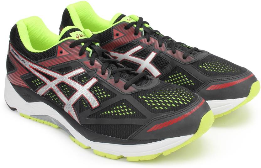 asics GEL-FOUNDATION 12 (4E) Running Shoes For Men - Buy  BLACK/SILVER/SAFETY YELLOW Color asics GEL-FOUNDATION 12 (4E) Running Shoes  For Men Online at Best Price - Shop Online for Footwears in India |