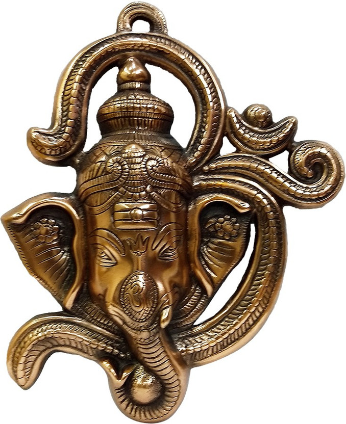 Amazing India Online Siddhivinayaka Ganesha Face Idol Wall Hanging