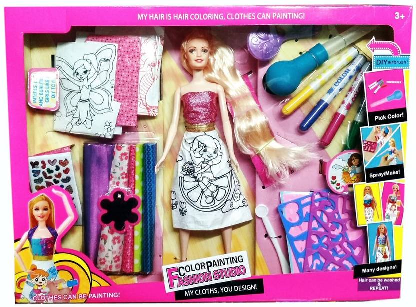 Halo Nation Fashion Doll Spray Hair Colour Doll And Makeup With