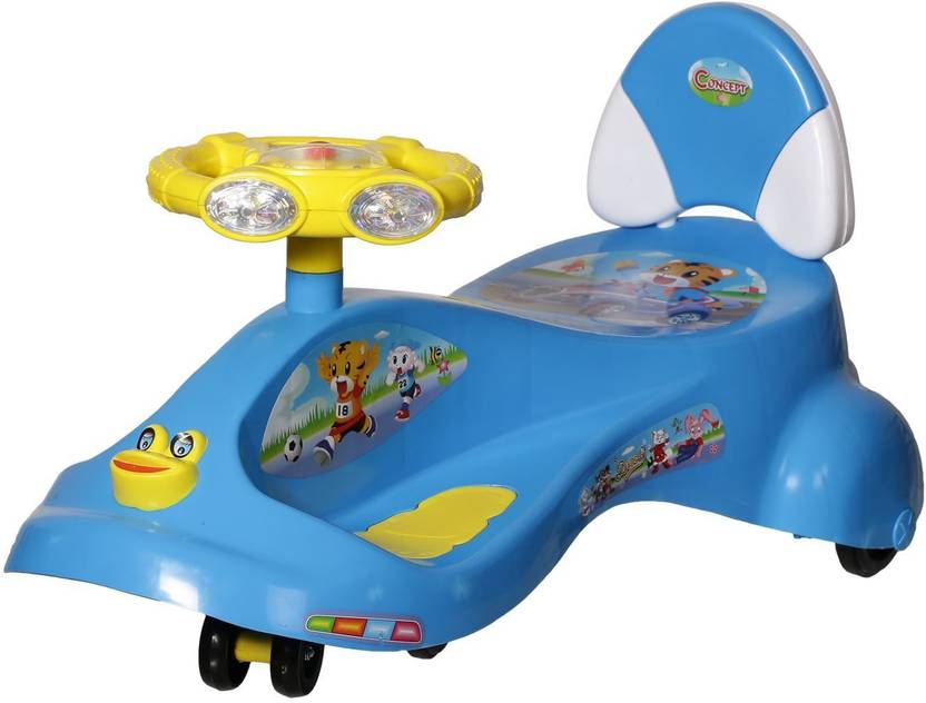 Oximus Magic Swing Car Yellow and Blue