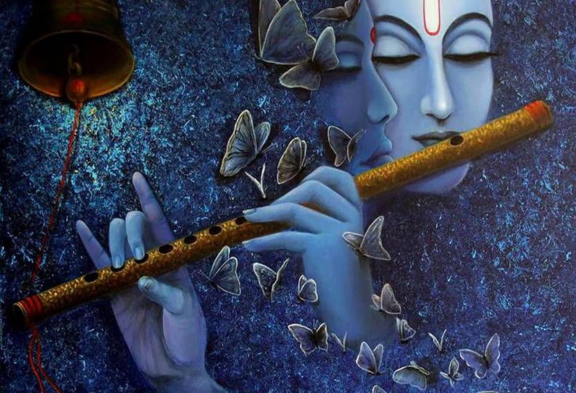 Image result for KRISHNA JI FLUTE,NARI