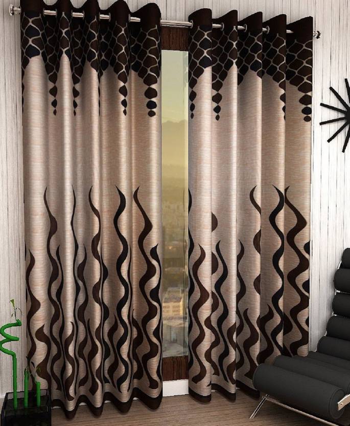 Home Sizzler 214 cm 7 ft Polyester Door Curtain Pack 2 itmf3xnhjgwzxg2e