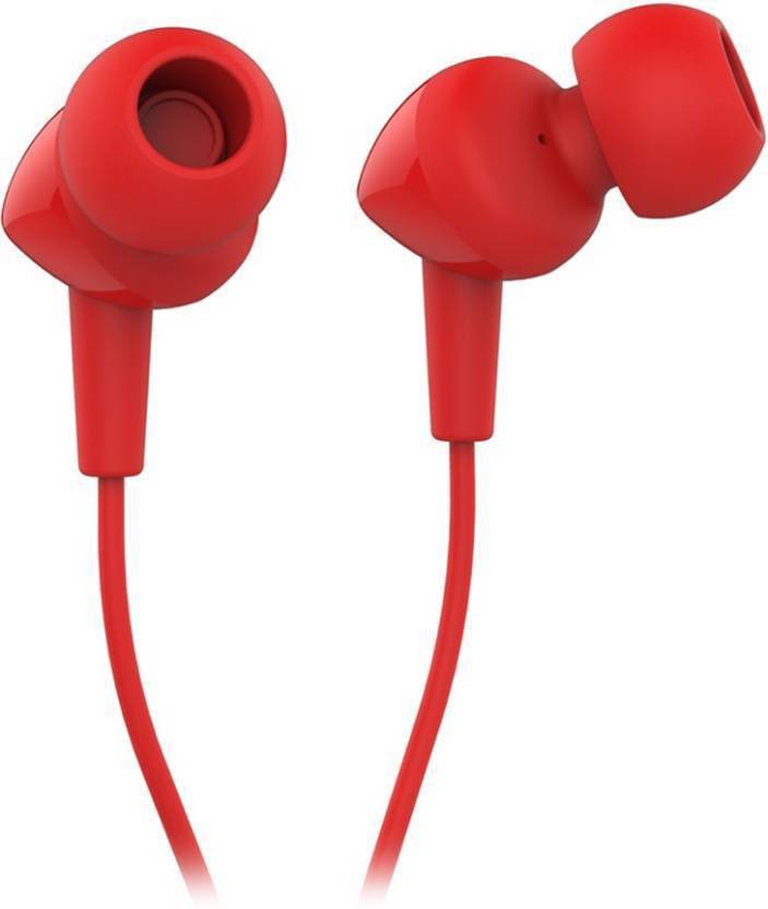 Laiba international JBL C100SI Headset with Mic (Red, In the Ear) Wired ...