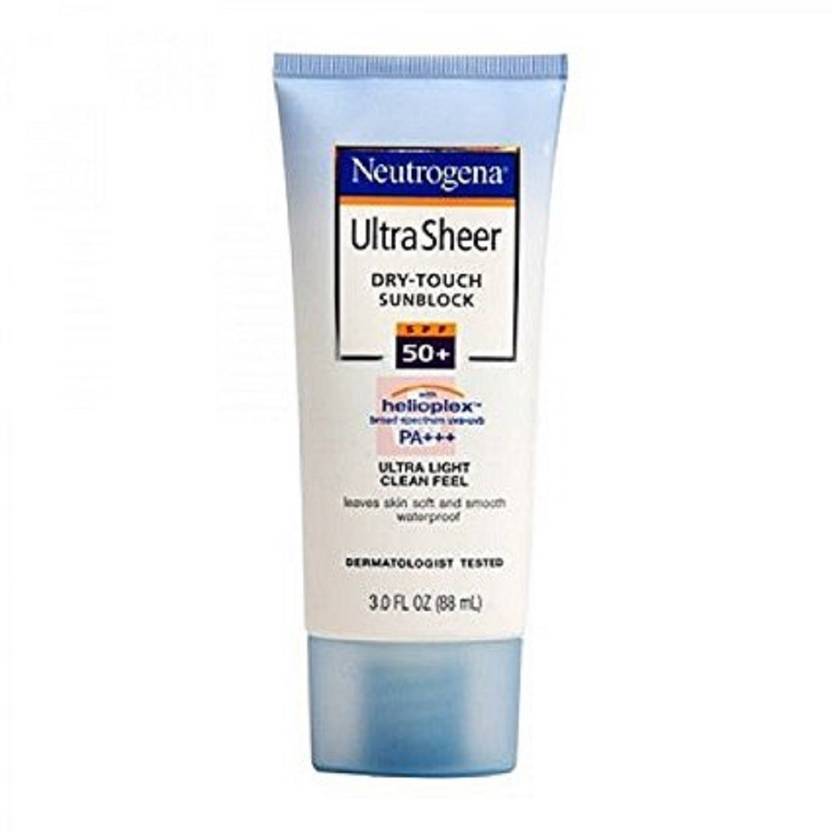 NEUTROGENA Ultra Sheer Dry Touch Sunblock SPF 50+, 88ml SPF 50+ PA