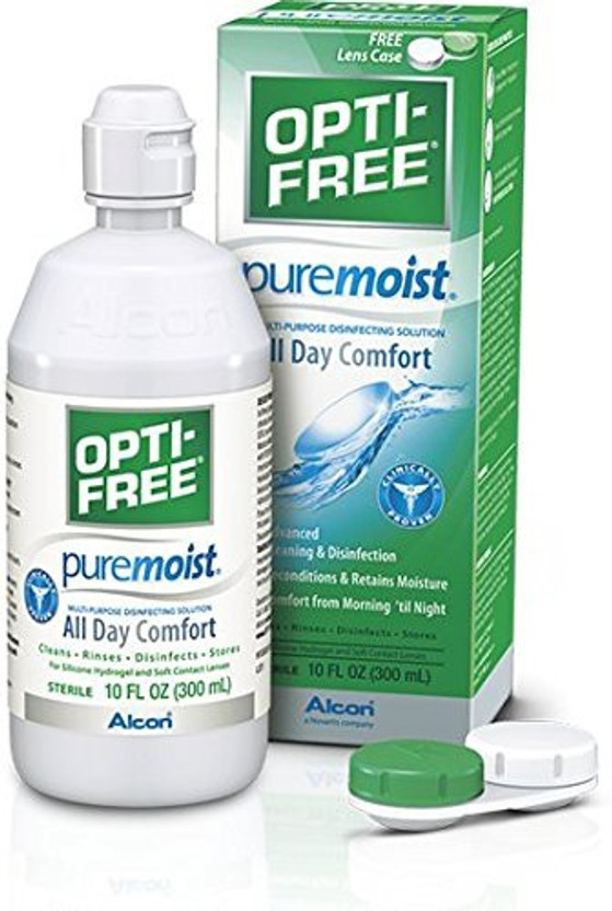 Alcon Opti-Free Pure Moist Multi-Purpose Disinfecting Contact Lens Solution(300 ml)