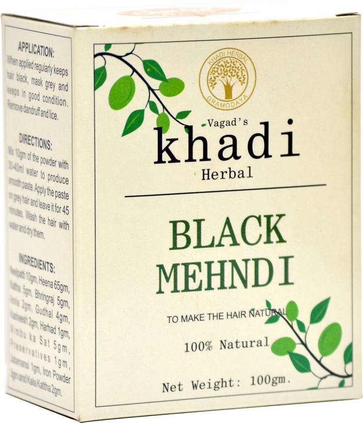 Vagad S Khadi Herbal Black Mehndi For Natural Black Hair Price