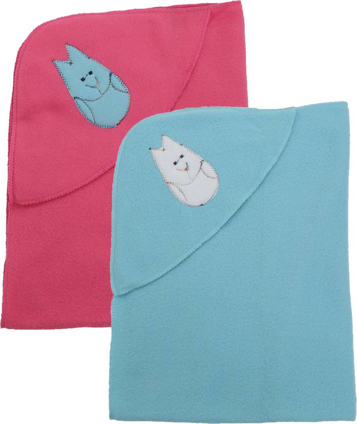 First Trend Plain Crib Hooded Baby Blanket Buy First Trend Plain