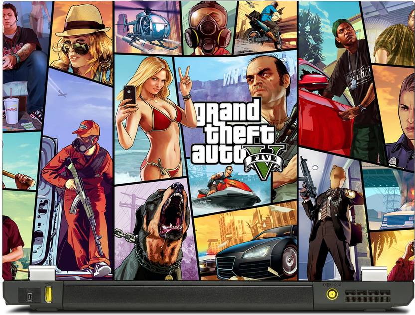 Skinshack Grand Theft Auto V Gta Collage 2 17 Inch Vinyl