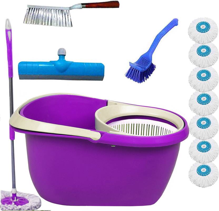 VMOP UNBREAKABLE MOP BUCKET Z3113 Mop Set, Floor Wiper, Toilet Brush